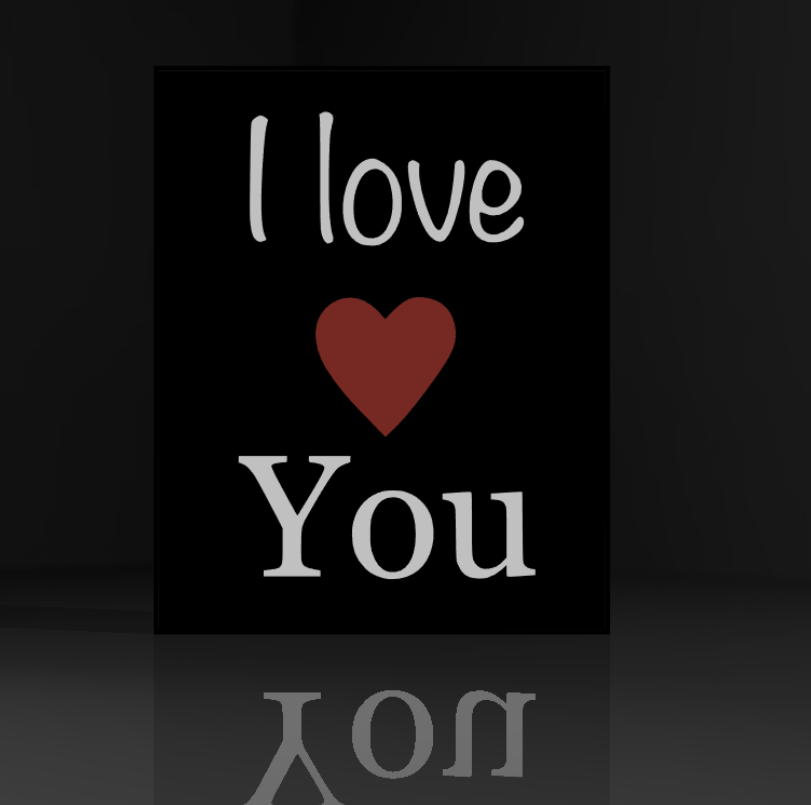 I Love You Lamp #3