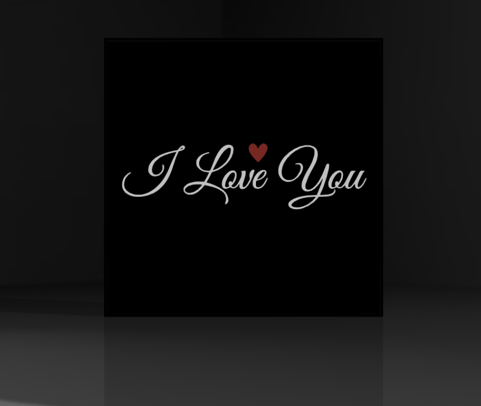 I Love You Lamp #6